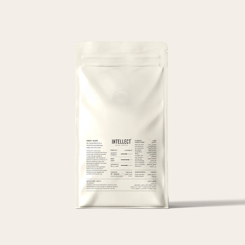 Crema Blend by Intellect Coffee - specialty coffee - BeanBurds UAE