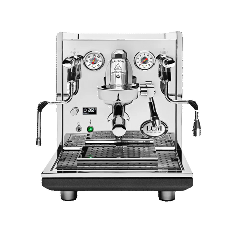ECM Synchronika II Espresso Machine - BeanBurds BonCafe Chrome Espresso Machine