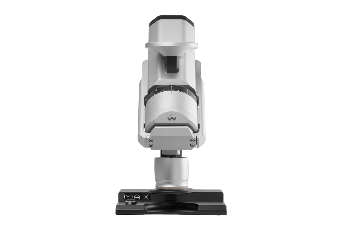 Weber Workshops EG-1 Mk.3 single-dose coffee grinder, front view