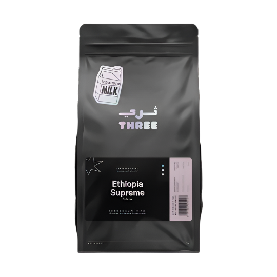 Ethiopia Supreme - Med-Dark Roast Milk-focused