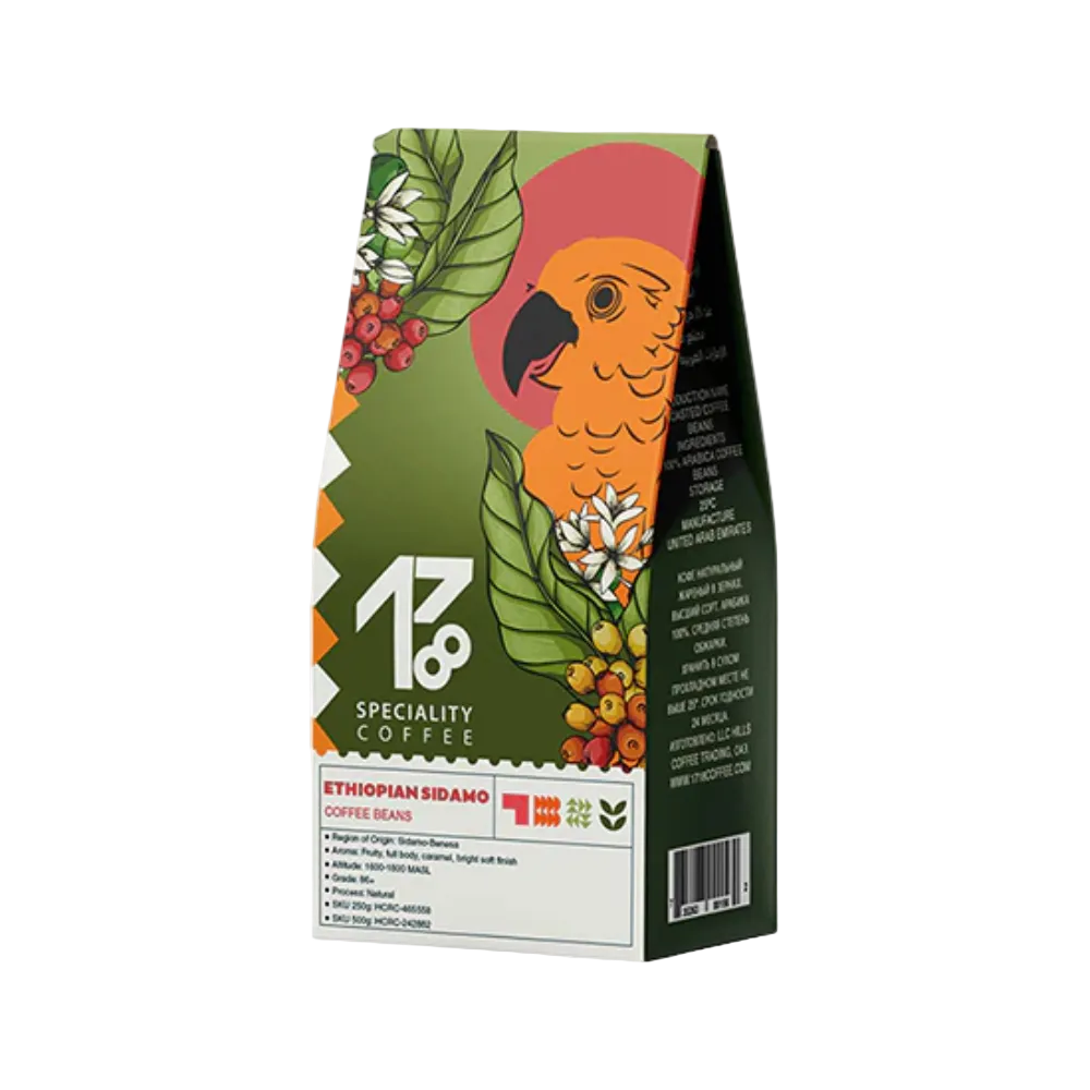 Ethiopian Sidamo Coffee - BeanBurds 1718coffee 250g (10-12 cups) / Whole Beans Coffee Beans