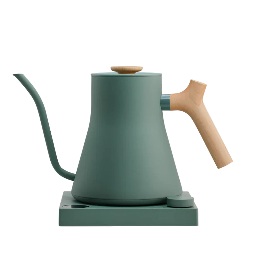 Fellow Stagg Kettle EKG 0.9L - Smoke Green & Maple Wooden Handle