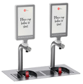 Freepour Batch Double with Digital Screen Signage - six simple machine