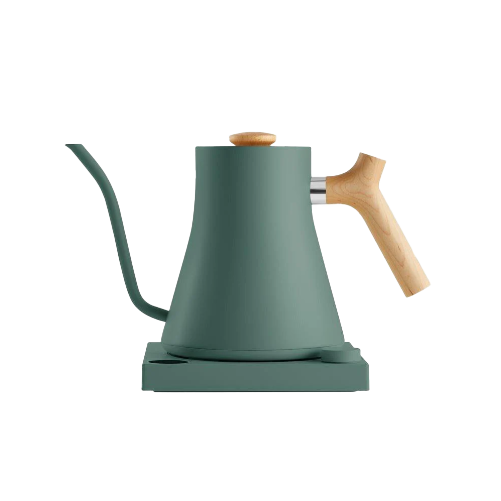 Fellow Stagg Kettle EKG - Wooden Handle - BeanBurds Brewing Gadgets Smoke Green & Maple Electric Kettle