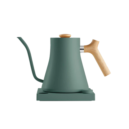 Fellow Stagg Kettle EKG - Wooden Handle - BeanBurds Brewing Gadgets Smoke Green & Maple Electric Kettle