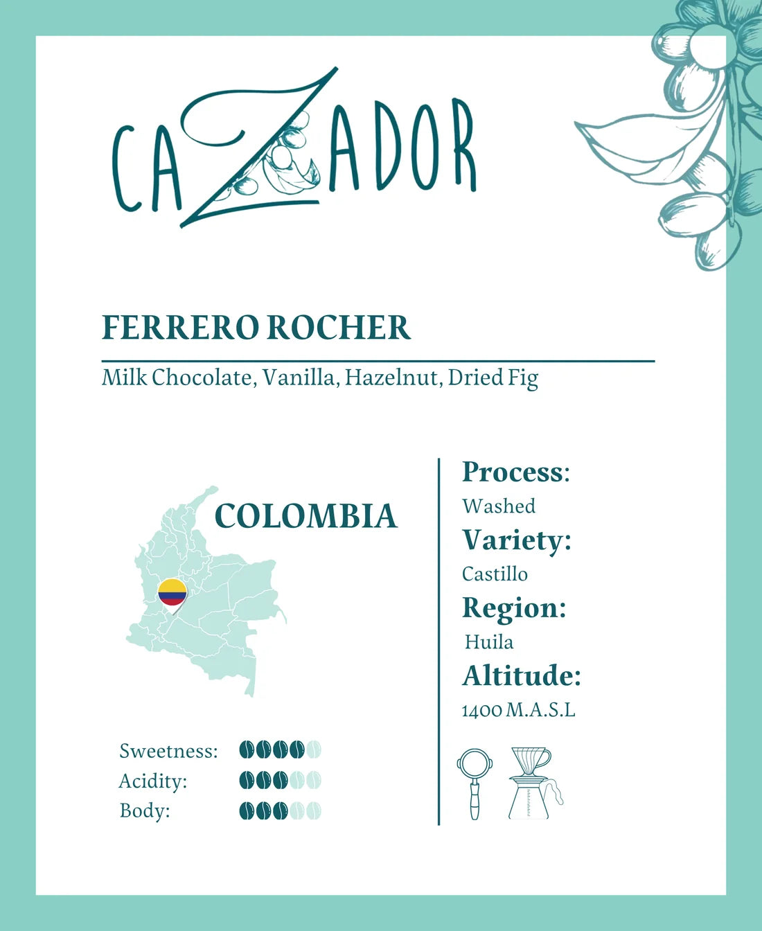 Colombia Ferrero Rocher xPods for xBloom