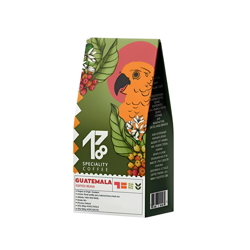 Guatemala Coffees - BeanBurds 1718coffee 250g (10- 12 Cups) / Whole Beans / Guatemala Roasted Coffee Coffee Beans