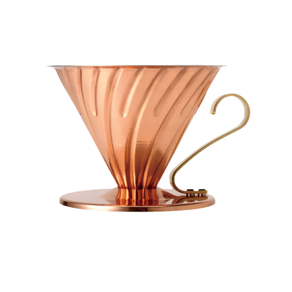 Hario V60-02 Copper Dripper With Nickel Plating Inside - BeanBurds Brewing Gadgets Copper Dripper