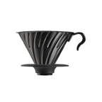 Hario V60 Metal Coffee Dripper Matt Black 02 - BeanBurds Brewing Gadgets Black Coffee Dripper