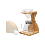 طقم حامل هاريو V60 من خشب الزيتون
