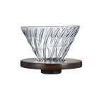 Hario V60 Glass Dripper Walnut - BeanBurds Brewing Gadgets Walnut Coffee Dripper