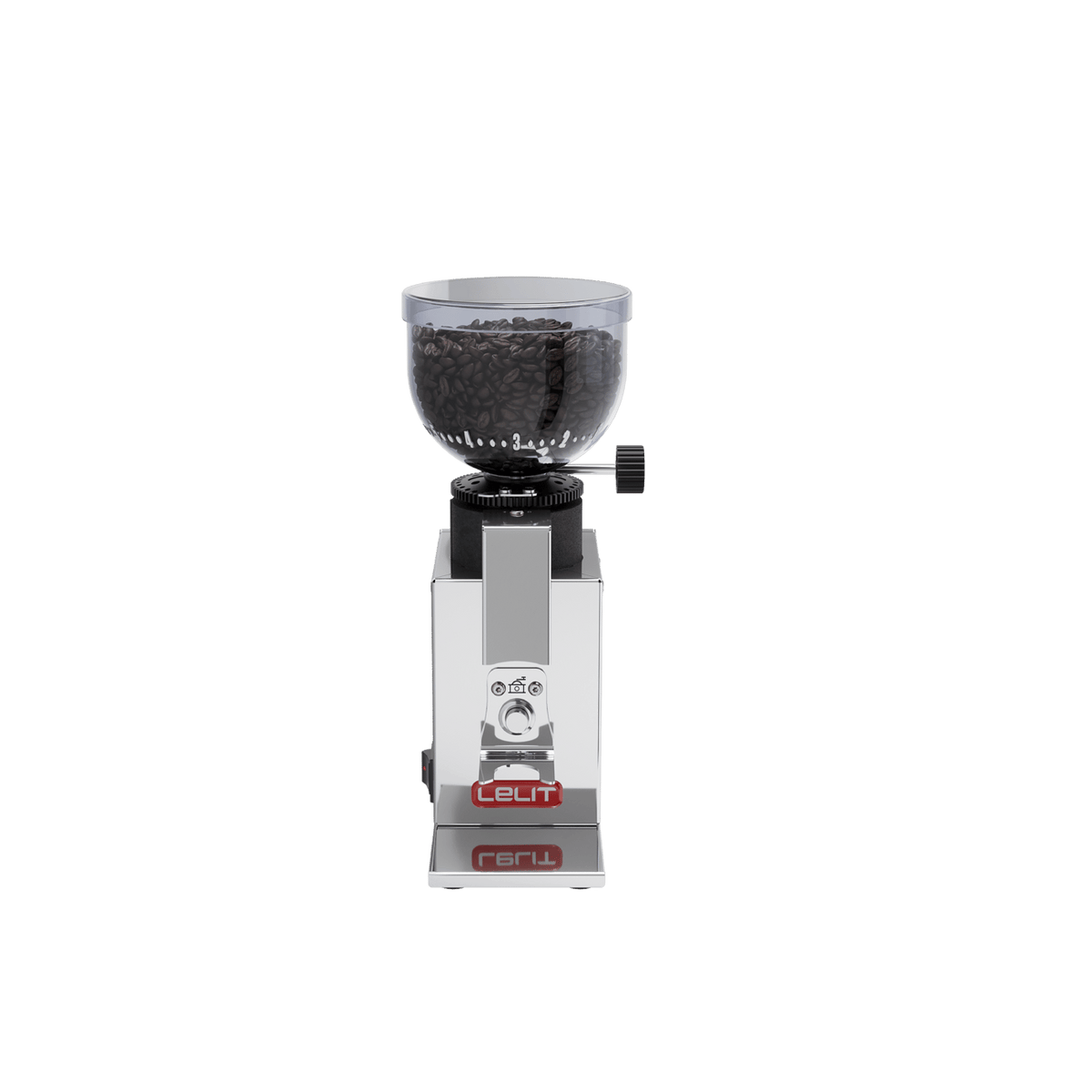 Lelit Fred Prima PL043MMI grinder in stainless steel, official photography