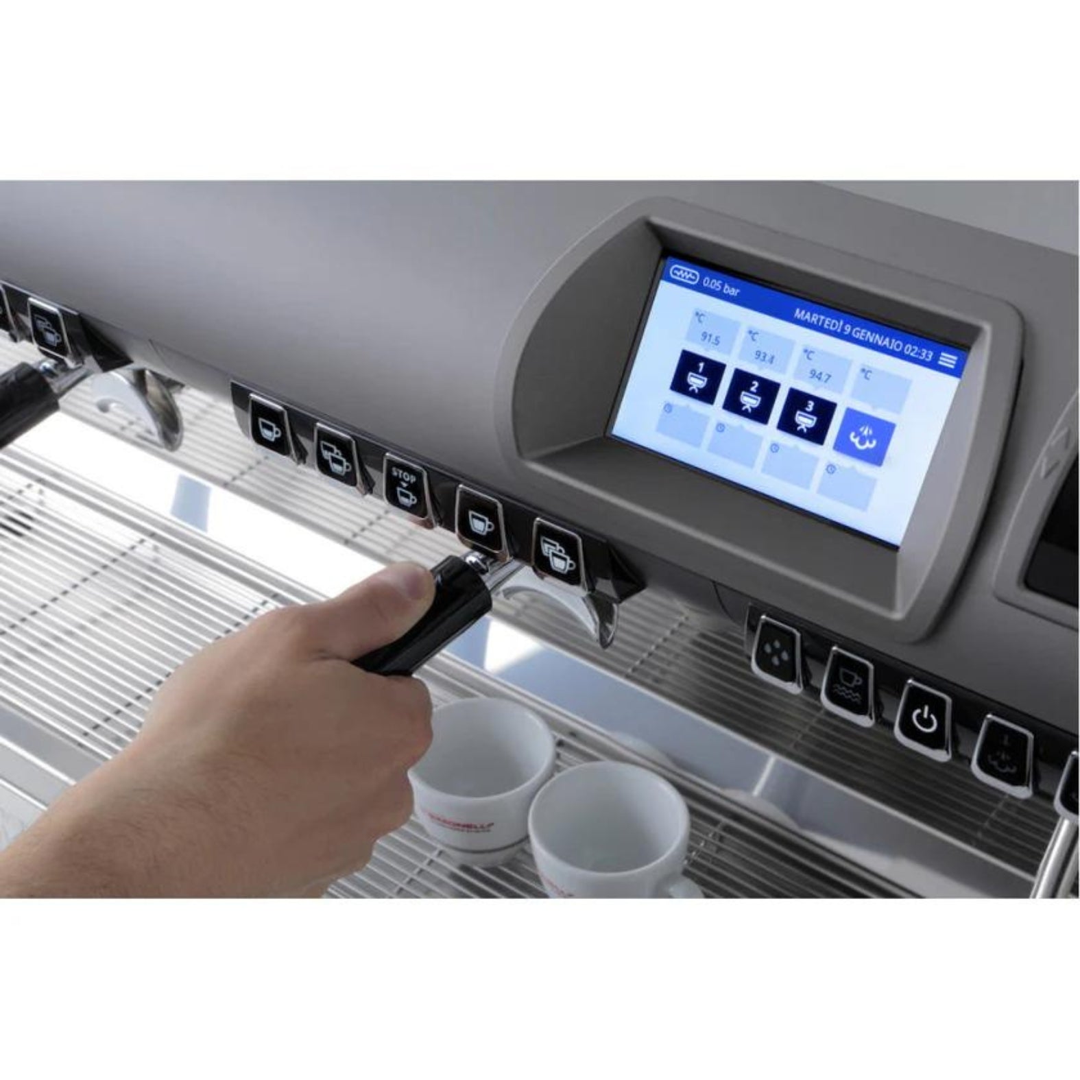 Nuova Simonelli Aurelia Wave UX 3 Group Volumetric Titan Grey Coffee Machine - BeanBurds CMI Equipment Default Title Coffee Machine