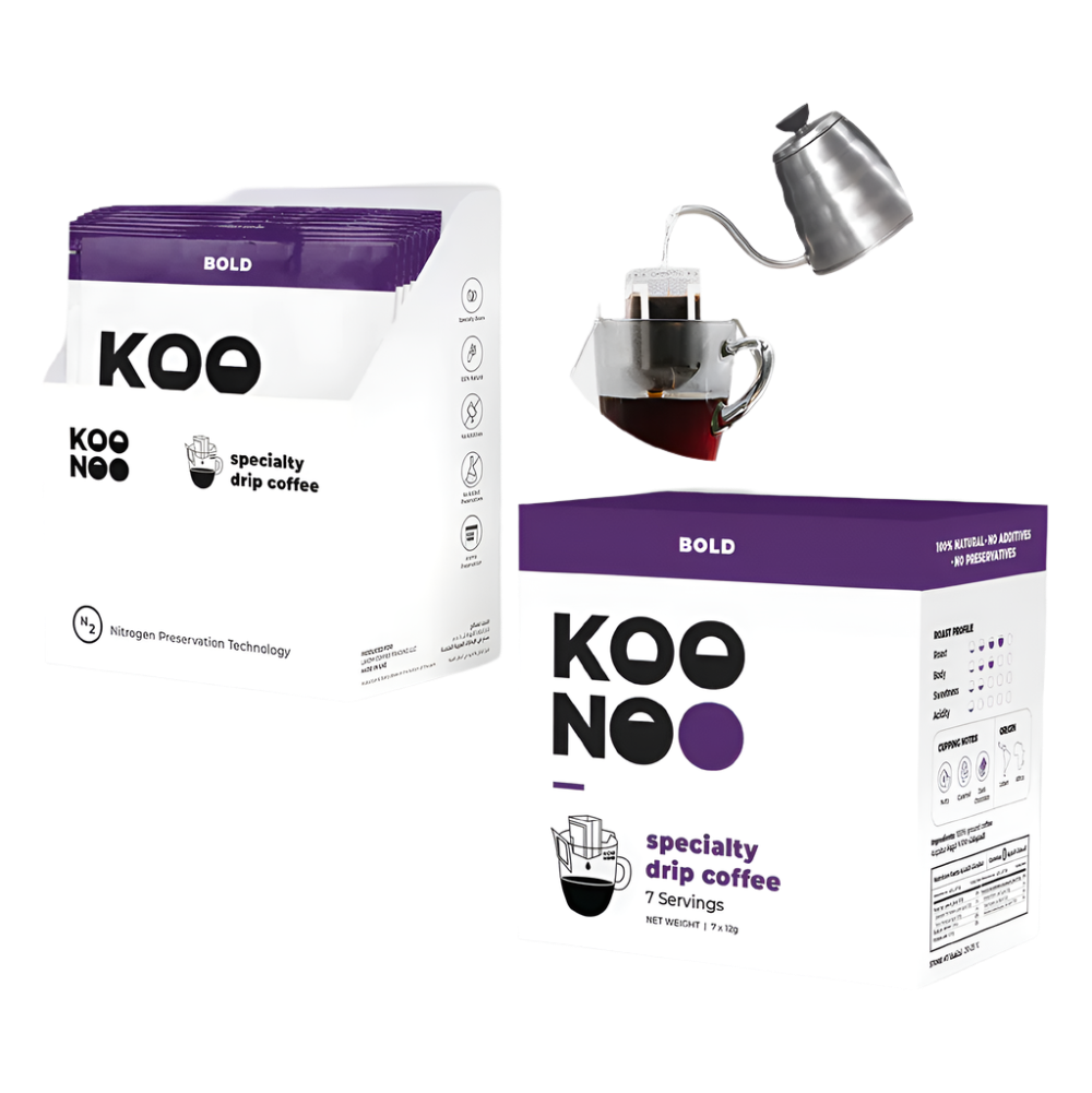KOONOO Bold Beans - BeanBurds Koonoo Box of 7 x 12g Sachets Specialty Coffee Drip Bags