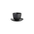 KINTO PEBBLE Cup & Saucer Set - BeanBurds Brewing Gadgets Black Server
