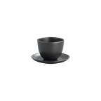 KINTO PEBBLE Cup & Saucer Set - BeanBurds Brewing Gadgets Black Server