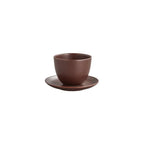 KINTO PEBBLE Cup & Saucer Set - BeanBurds Brewing Gadgets Brown Server