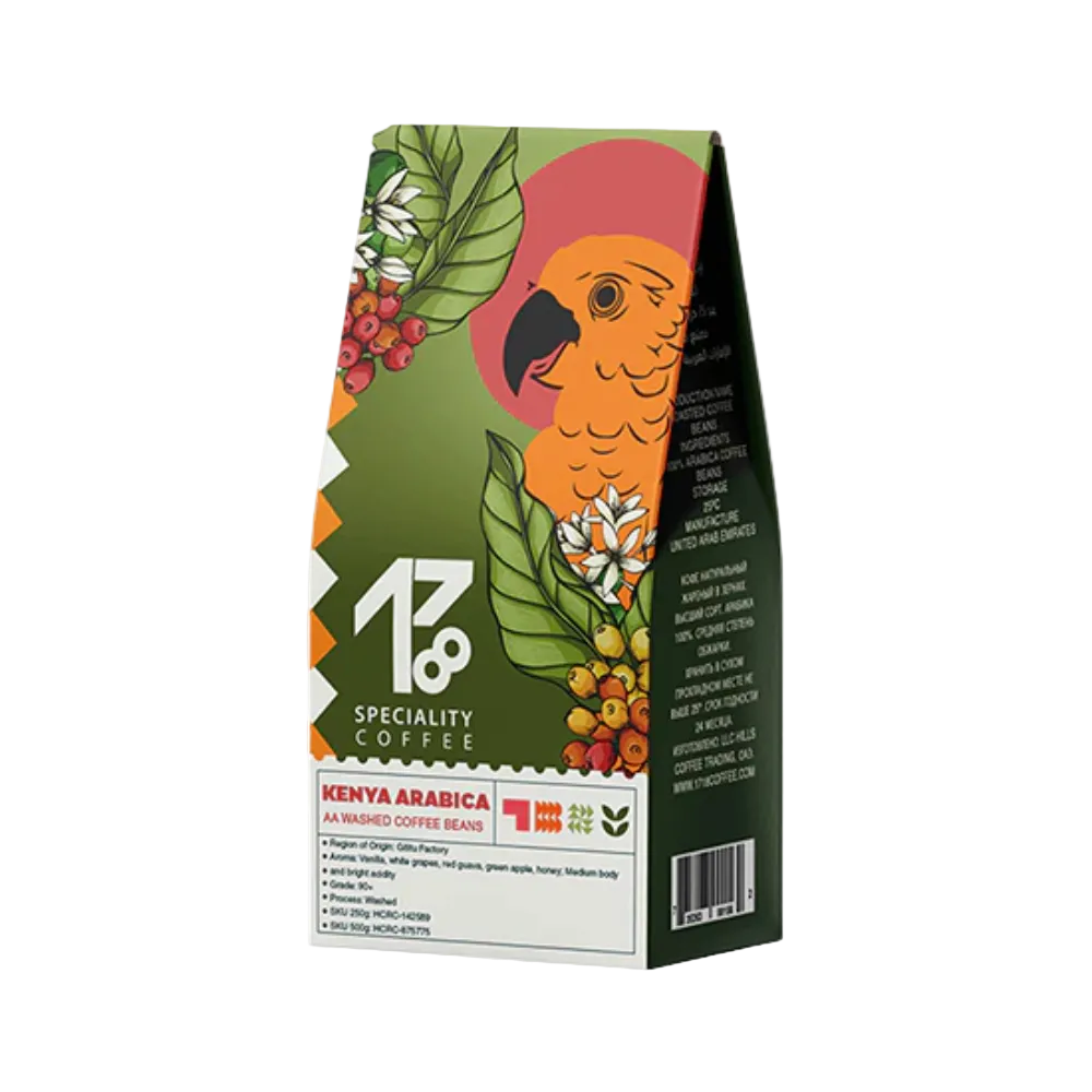 Kenya Arabica AA Washed Coffee Beans - BeanBurds 1718coffee 250g (10-12 cups) / Whole Beans Coffee Beans