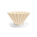Origami Dripper M with Plastic Holder - BeanBurds Brewing Gadgets Matte Beige Coffee Dripper