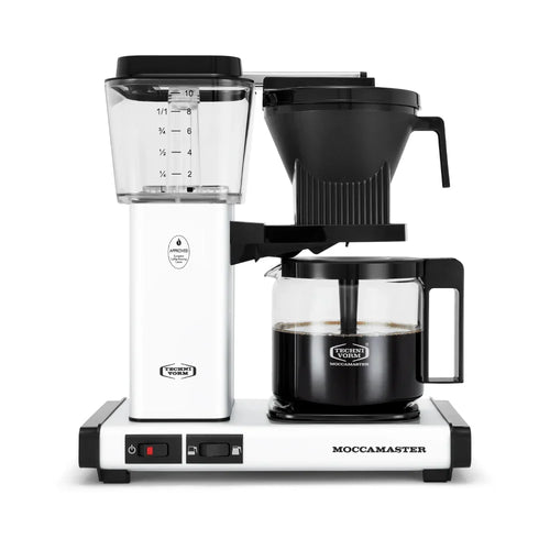 Moccamaster KBG Select Coffee Machine - BeanBurds CoffeeDesk Matte White Coffee Machines and Equipment