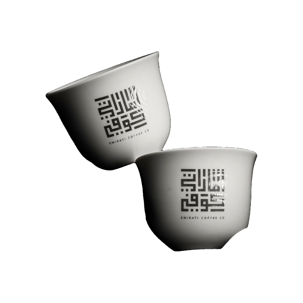 Emirati Coffee handmade Arabic coffee cups, set of six
