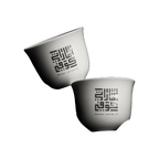 Emirati Coffee handmade Arabic coffee cups, set of six