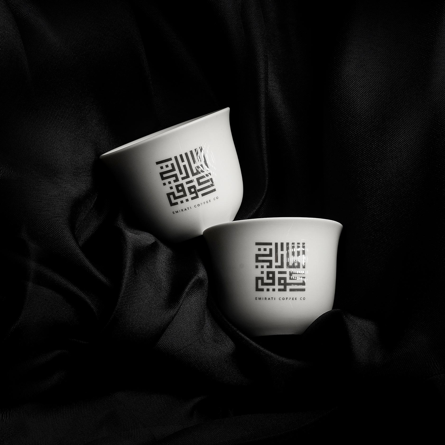 Emirati Coffee handmade Arabic coffee cups, set of six