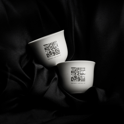 Emirati Coffee handmade Arabic coffee cups, set of six