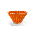Origami Dripper M with Plastic Holder - BeanBurds Brewing Gadgets Orange Coffee Dripper