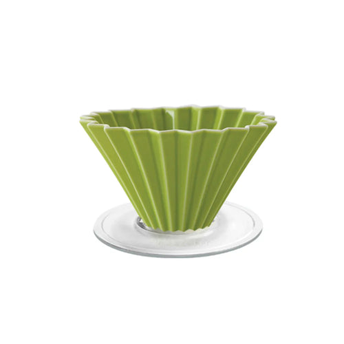 Origami Dripper M with Plastic Holder - BeanBurds Brewing Gadgets Green Coffee Dripper