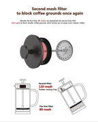 Timemore French Press 3.0 Dual mesh - 600ml