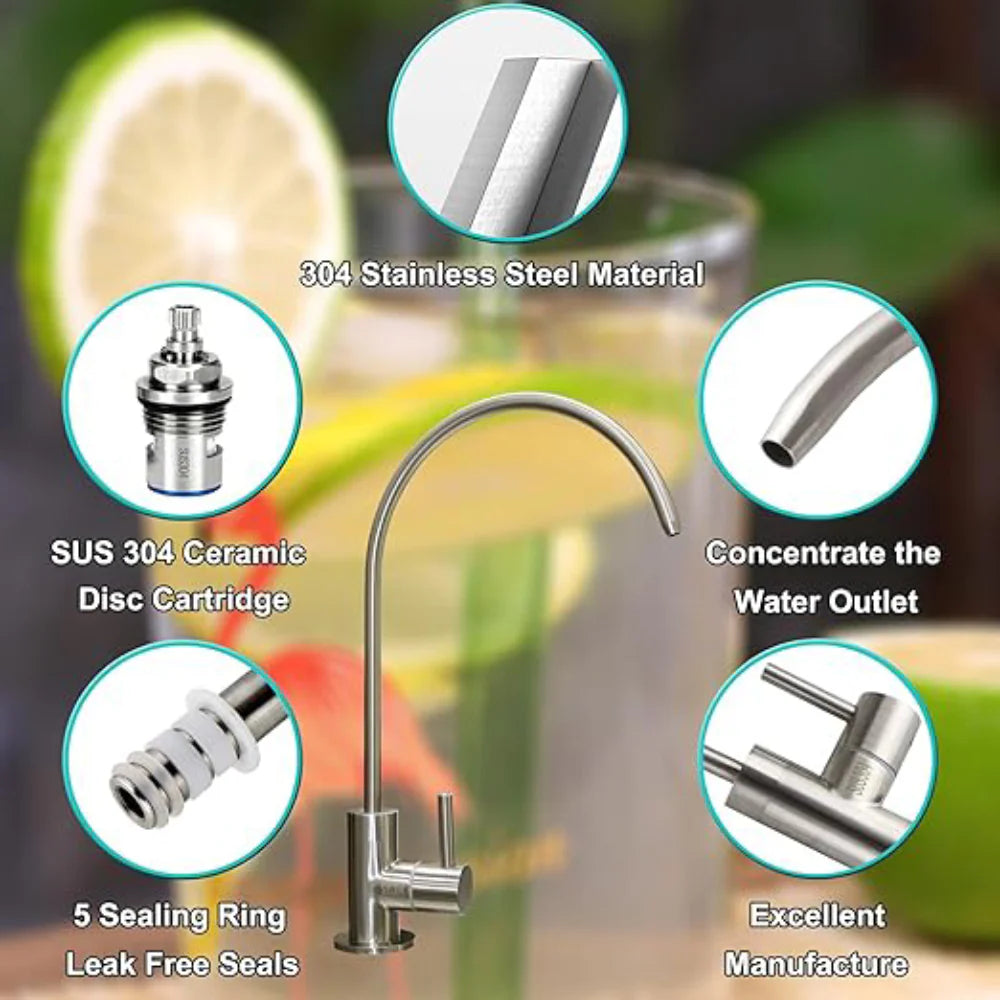 Precise Drinking Water SUS304 Stainless Steel Faucet - BeanBurds Brewing Gadgets Default Title Water filtration