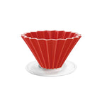 Origami Dripper M with Plastic Holder - BeanBurds Brewing Gadgets Red Coffee Dripper