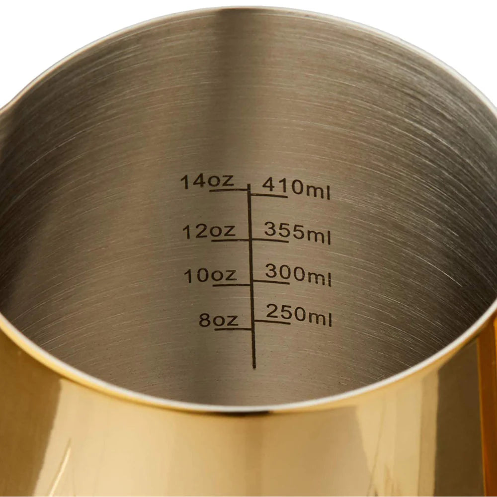 Rhino Coffee Gear Milk Pitcher 20oz Gold