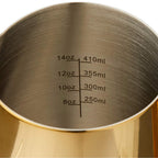 Rhino Coffee Gear Milk Pitcher 20oz Gold