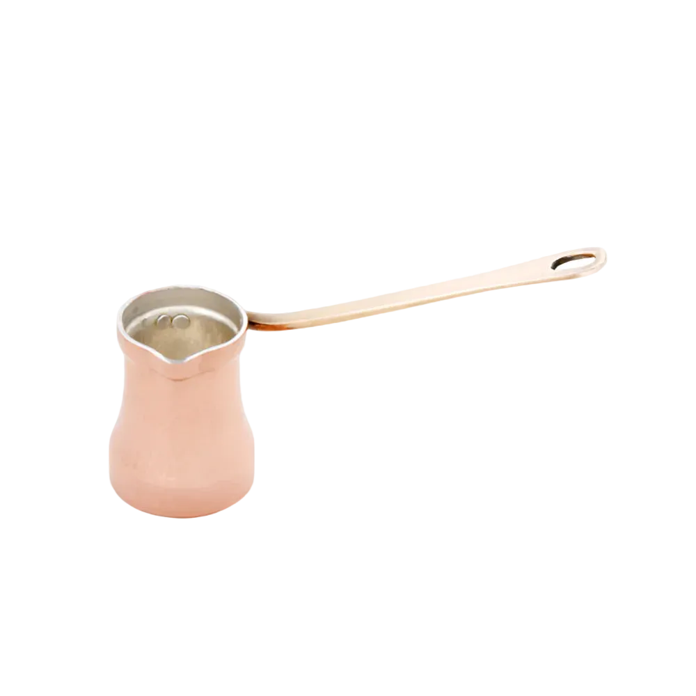 SOY Copper Cezve Turkish Coffee Pot Silver Lining – Right Handed