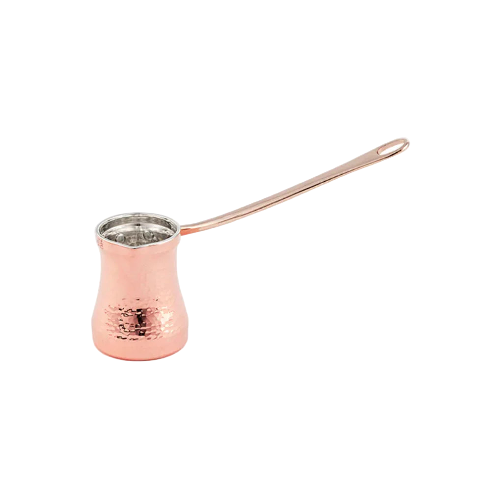 SOY Copper Cezve Turkish Coffee Pot Tin Lining – Right Handed - BeanBurds Brewing Gadgets C1 Coffee Maker