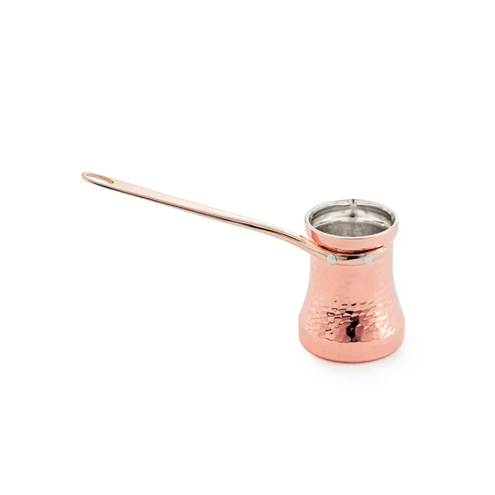 SOY Copper Cezve Turkish Coffee Pot Tin Lining – Right Handed - BeanBurds Brewing Gadgets C1 Coffee Maker