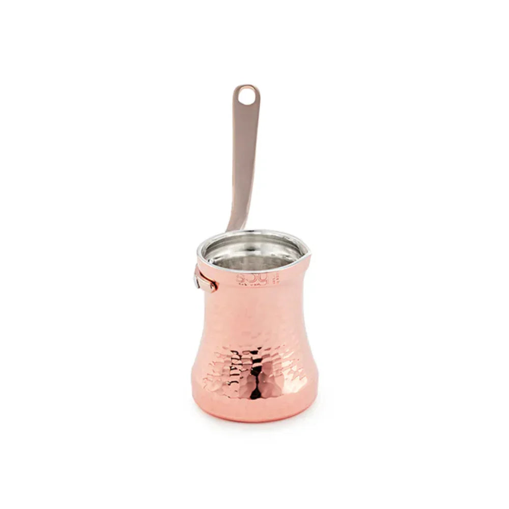 SOY Copper Cezve Turkish Coffee Pot Tin Lining – Right Handed - BeanBurds Brewing Gadgets C1 Coffee Maker