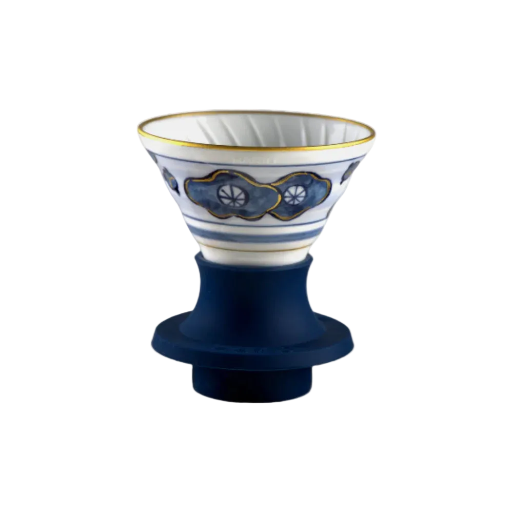 Hario Plum Motif Imari-Yaki Immersion switch dripper 02