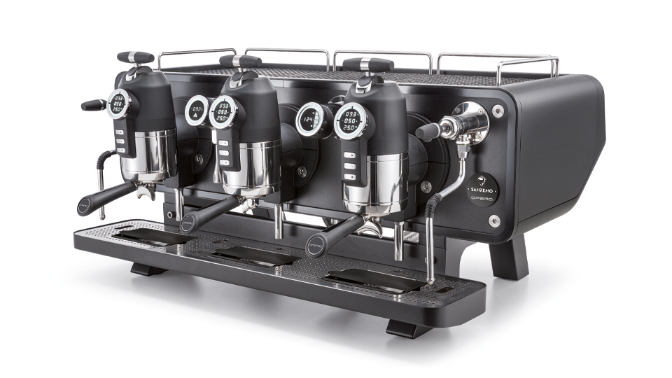 Sanremo Opera 2.0 - BeanBurds Spresso 2 Group / Black Espresso Machine