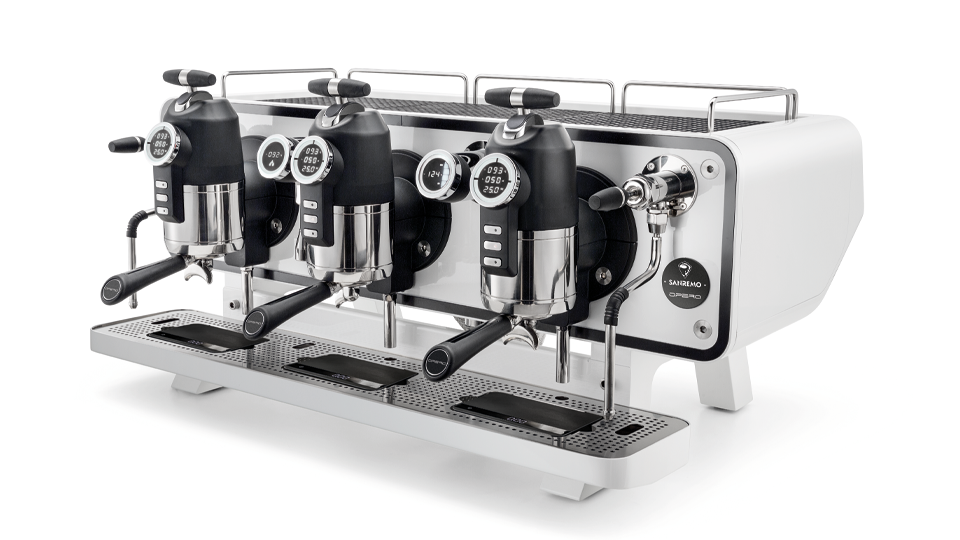 Sanremo Opera 2.0 - BeanBurds Spresso 2 Group / White Espresso Machine