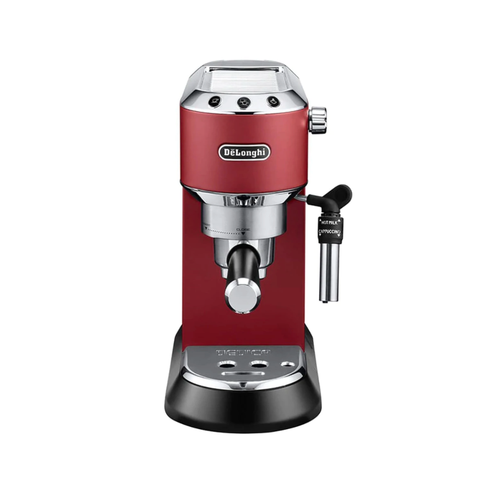 De'Longhi Dedica Style Pump Espresso Machine - BeanBurds Jashanmal Red Espresso Machine