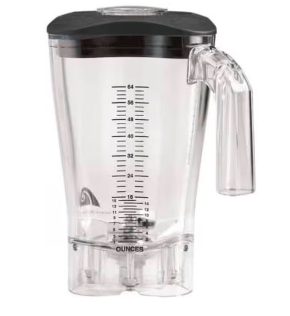 Hamilton Beach Commercial Replacement Blender Jar with Blade & Lid – 64 oz / 1.8L