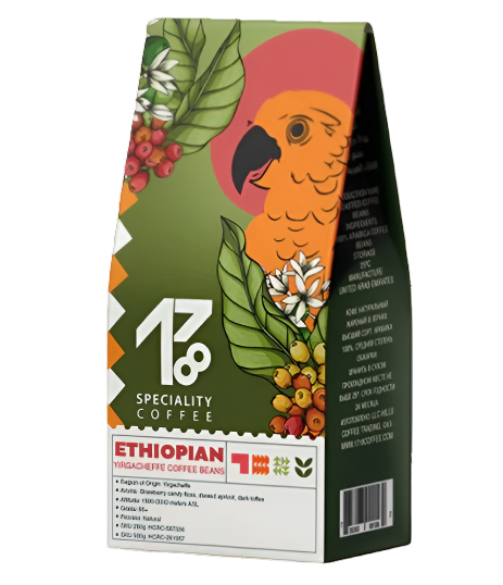 Ethiopian Yirgacheffe Coffee Beans - BeanBurds 1718coffee 250g / Coffee Beans Coffee Beans