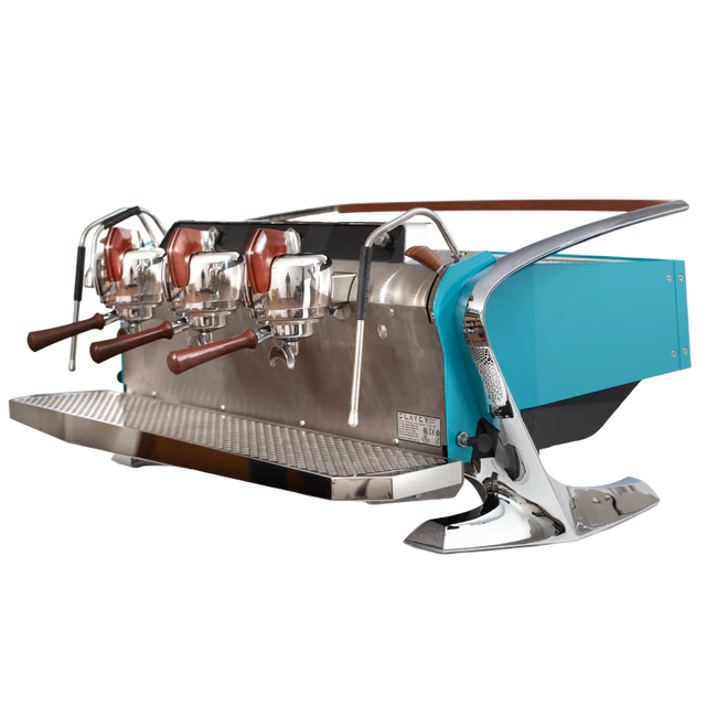 Slayer Steam LP 3 Group - BeanBurds CMI Equipment Turquoise Blue Espresso Machine