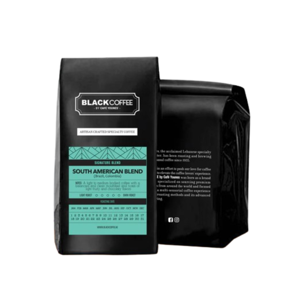 South America Blend - BeanBurds Black Coffee by Cafe Younes 250g (10 - 12 cups) / Whole beans Coffee Beans