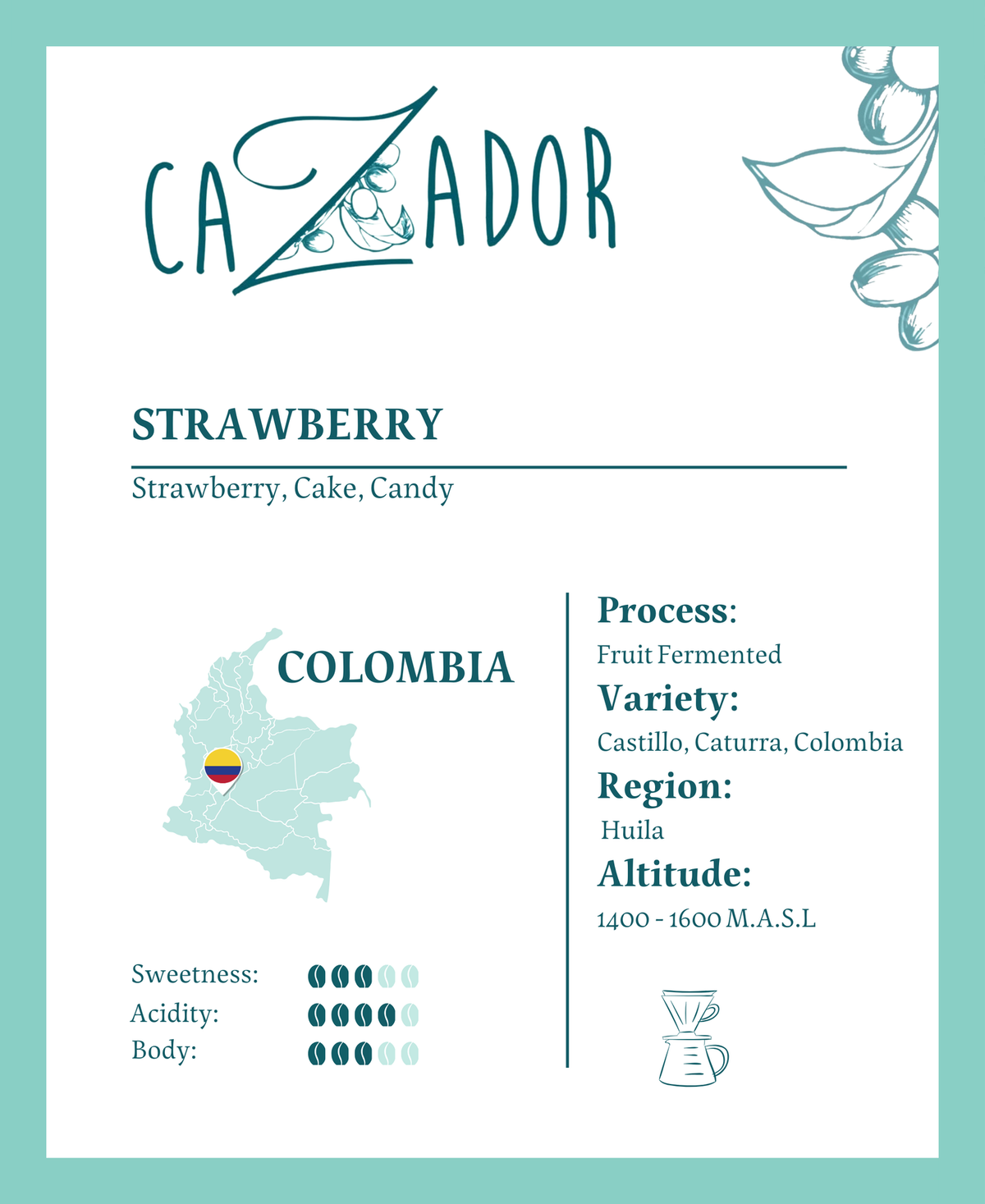 Colombia Strawberry xPods for xBloom