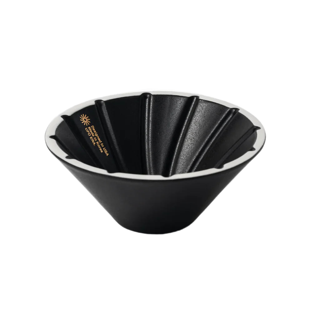 UFO Ceramic Black Dripper