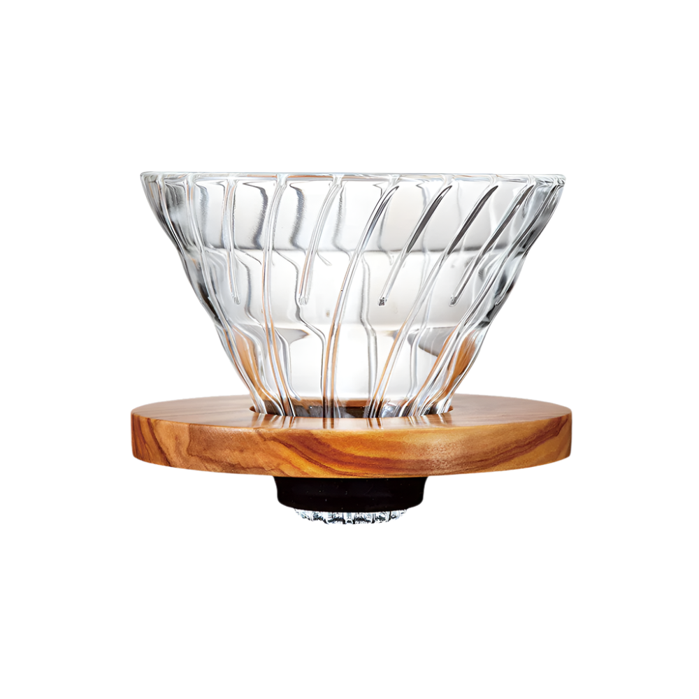 Hario V60 Glass Dripper 02 - Olive Wood
